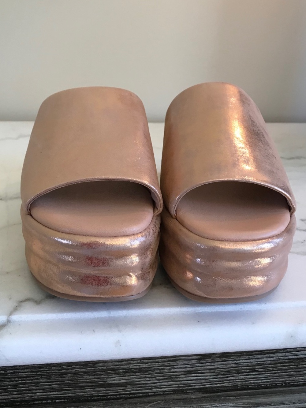 🆕 RETRO ROSE GOLD FREE PEOPLE HARBOR FLATFORM - Picture 2 of 15